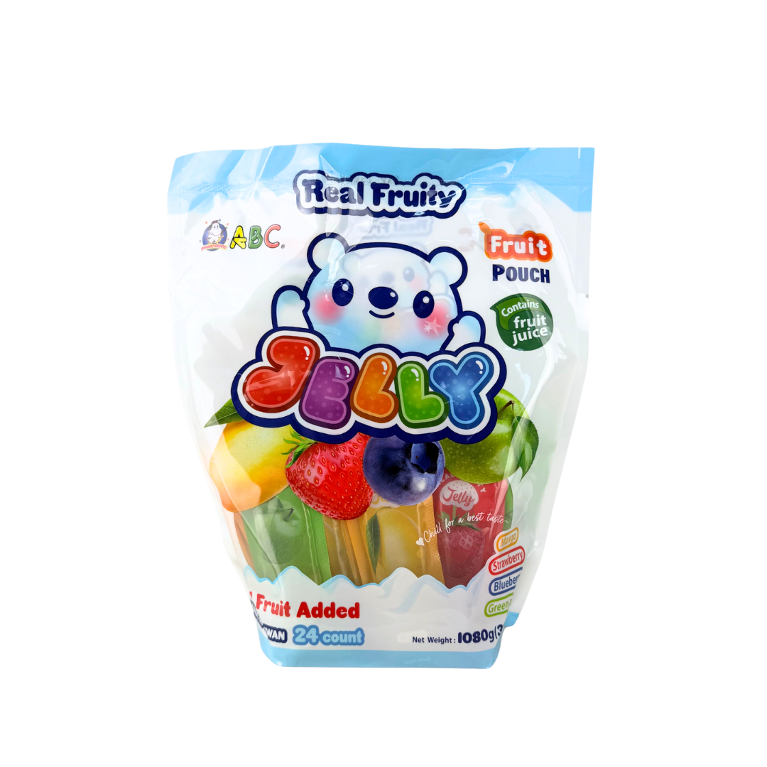 ABC Real Fruity Jelly Pouces 24pcs